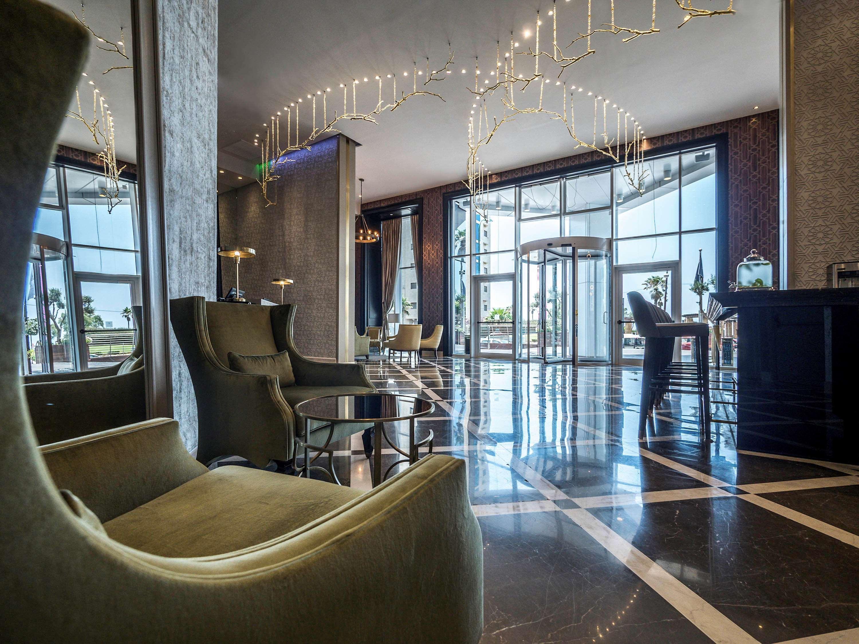 David Tower Hotel Netanya By Prima Hotels - 16 Years Plus Exterior foto Lobby